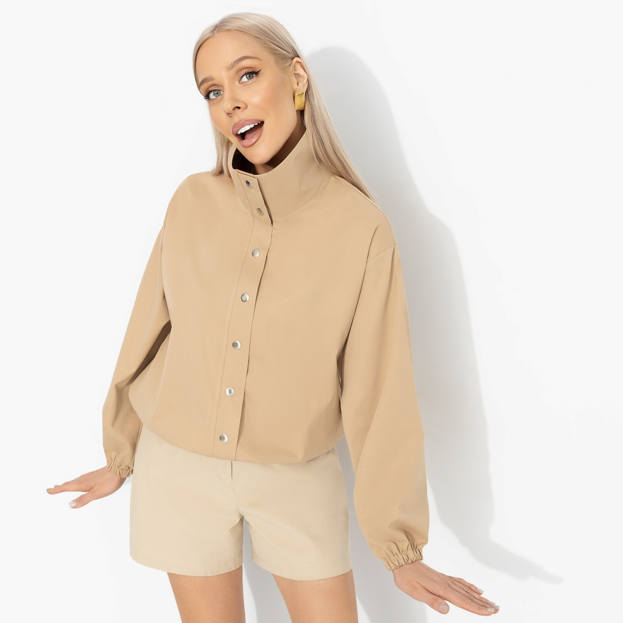 Поцелуй ветра (беж). Состав: 50% хлопок, 30% п/э, 20% вискоза