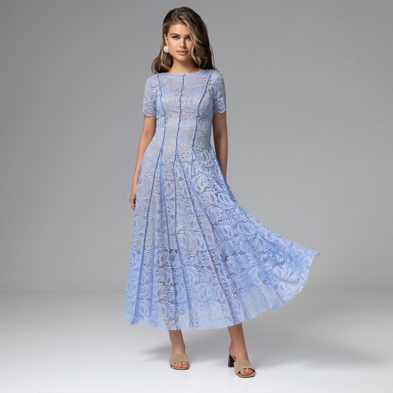 Платье Сфотай меня немедленно (нежное). Состав: 98% п/э, 2% спандекс