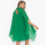 Платье Стильная эйфория (зелёное). Состав: 100% п/э