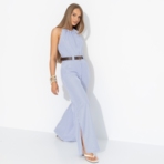 Комбинезон Проникновение в образ (полоска, с поясом). Состав: 55% хлопок, 45% полиэстер