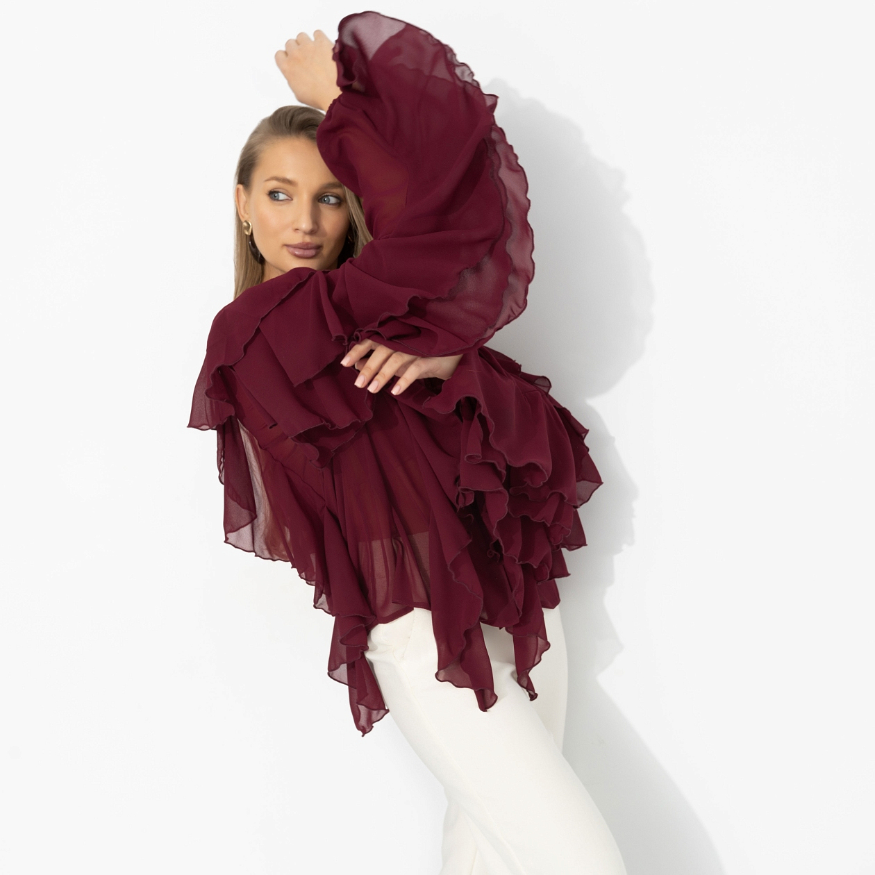 Блуза Прикосновение мечты. Состав: 95% полиэстер, 5% эластан