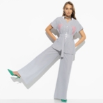 Брючный костюм Раскрываю таланты (2 в 1, с поясом). Состав: 50% хлопок, 50% полиэстер