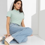 Водолазка Дерзко, стильно! (light green). Состав: 65% п/э, 30% вискоза, 5% спандекс