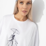 Футболка Мода-мания (фьюжн). Состав: 65% п/э, 30% вискоза, 5% стрейч