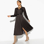 Платье Высокие требования (brown, с ремешком). Состав: 95% пан, 5% спандекс