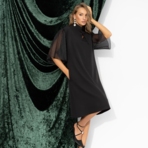 Платье Море волнуется (люкс). Состав: 60% п/э, 37% вискоза, 3% спандекс