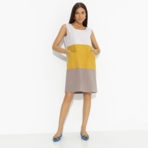 Платье Деликатная смелость (colored). Состав: 80% п/э, 15% лен, 5% эластан