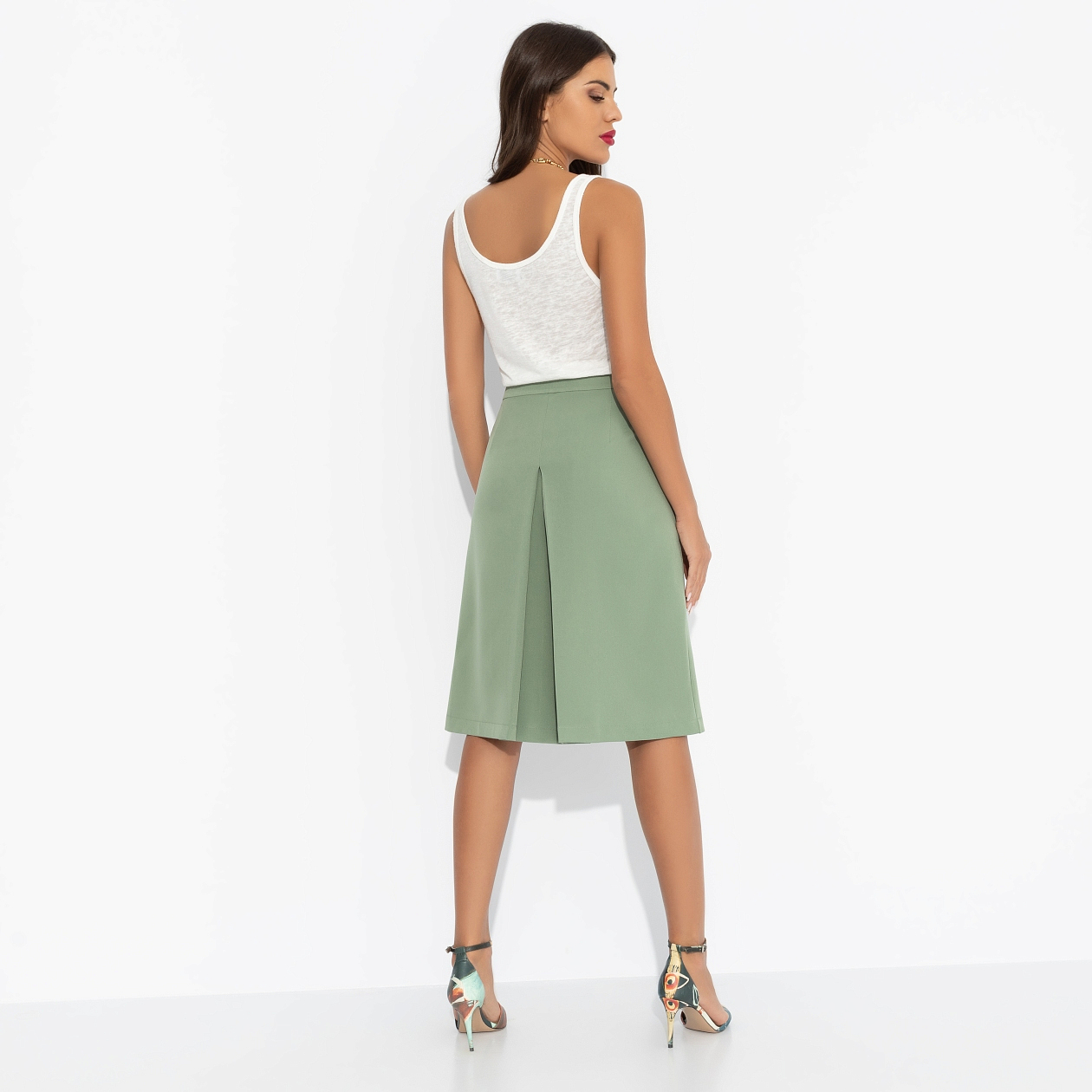 Девочкам это нравится (green). Купить женский Юбка-шорты оптом от производителя.