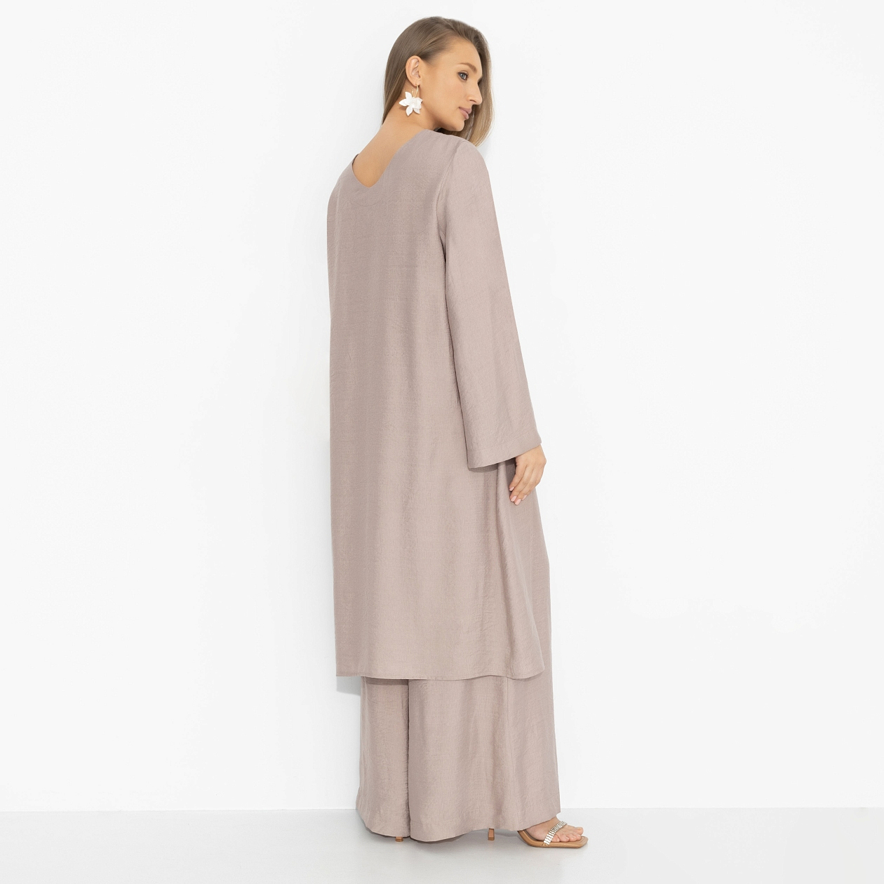 Туника Легко и смело (серебристо-розовая). Состав: 75% вискоза, 25% нейлон