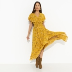 Платье Счастье влюбленности (желтый). Состав: 100% полиэстер