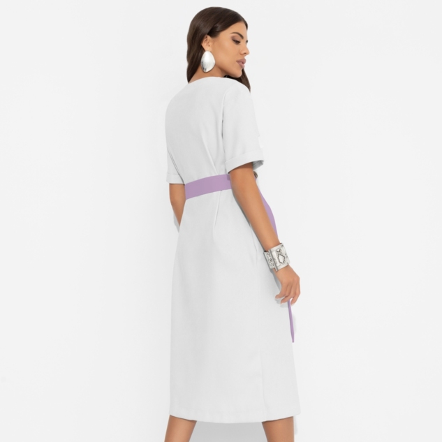 Платье Я онлайн (white new, с поясом) 