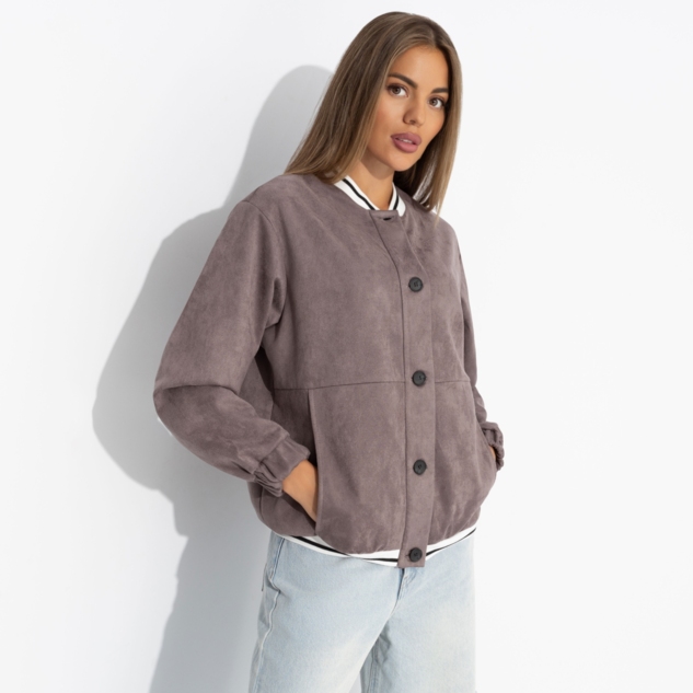 Бомбер Любуйся мной (коричневый) 