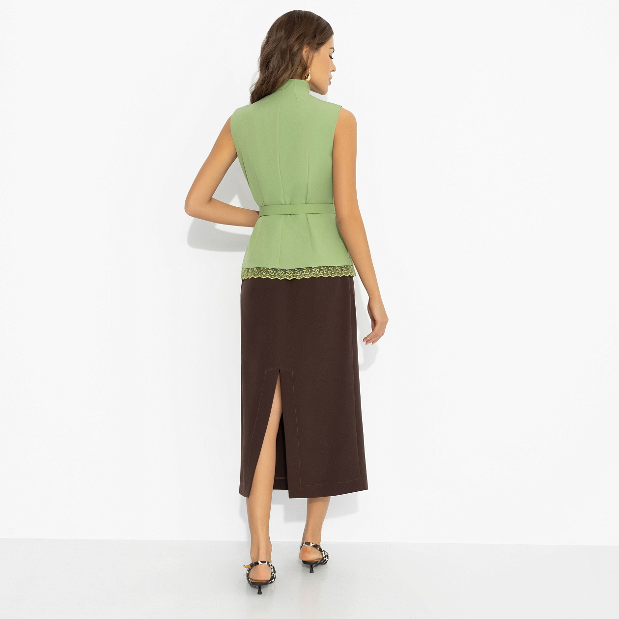 Комплект с юбкой Игра контраста (2 в 1). Состав: 95% п/э, 5% эластан