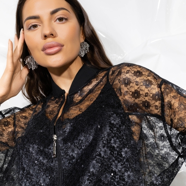 Бомбер Эпичный шик (black) 