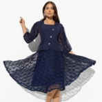 Костюм с юбкой Радую себя (2 в 1, glam). Состав: 95% полиэстер, 5% спандекс