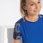 Платье Модный импульс (blue). Состав: 50% вискоза, 45% п/э, 5% спандекс