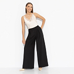 Брюки Договор подписан (black). Состав: 60% п/э, 37% вискоза, 3% спандекс