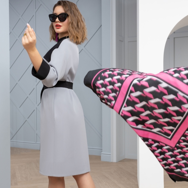 Платье Идеальный фасон (француженка, с поясом) 