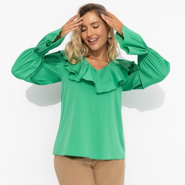 Блуза Внутренний трепет (свежая зелень) 