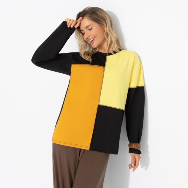 Лонгслив Идеальная гармония (оранжевая) 