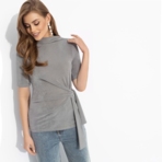 Блуза Минимализм с намёком (gray). Состав: 95% п/э, 5% эластан