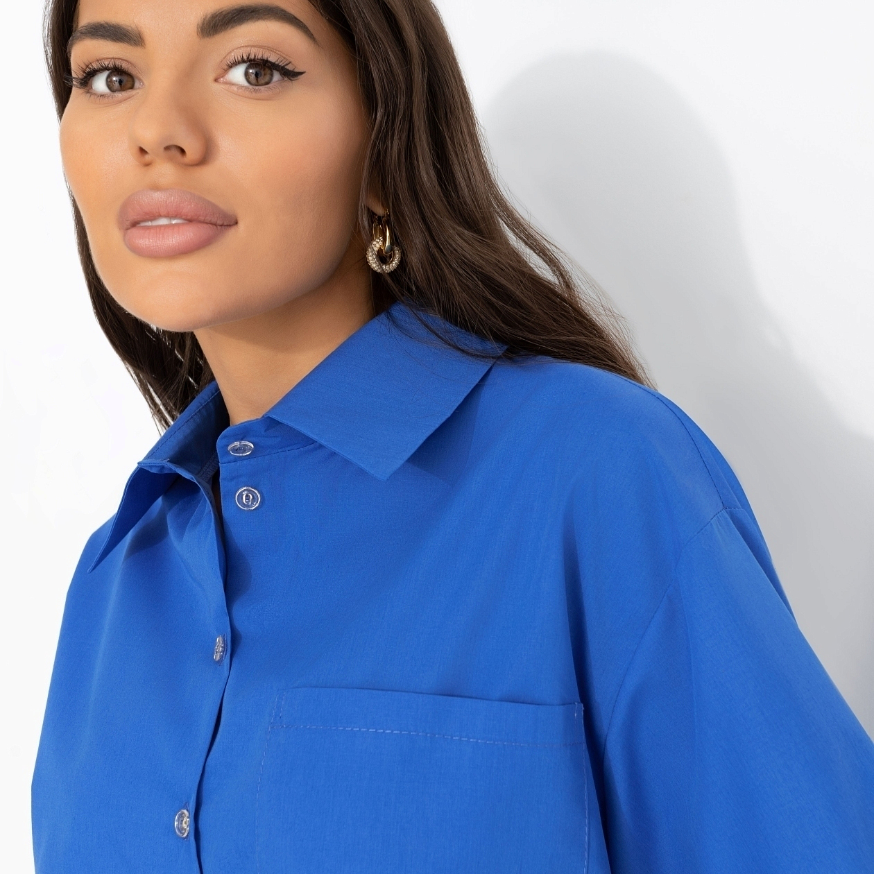 Создала себя сама (синяя). Состав: 65% п/э, 30% вискоза, 5% эластан