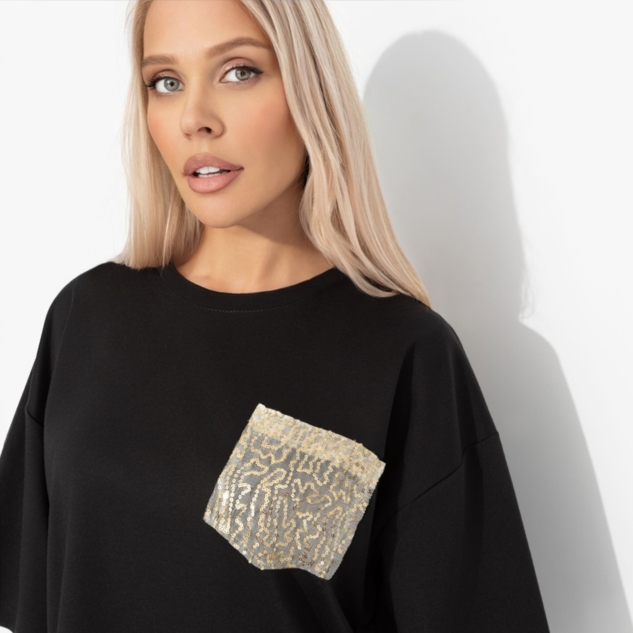 Футболка Красиво живу (чёрная) 