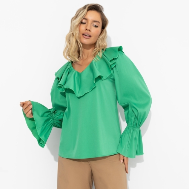 Блуза Внутренний трепет (свежая зелень) 