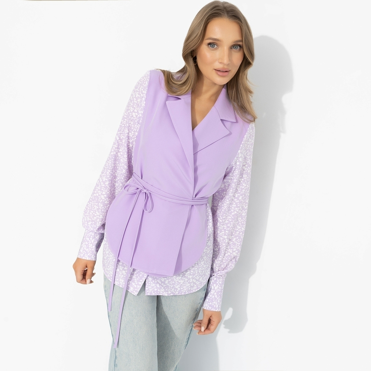 Собрание идей (сирень). Состав: 60% п/э, 37% вискоза, 3% спандекс