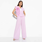 Брюки На седьмом небе. Состав: 40% полиэстер, 27% вискоза, 23% лён, 10% хлопок