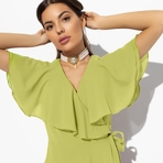 Платье Счастье влюбленности (салатовое). Состав: 98% п/э, 2% спандекс