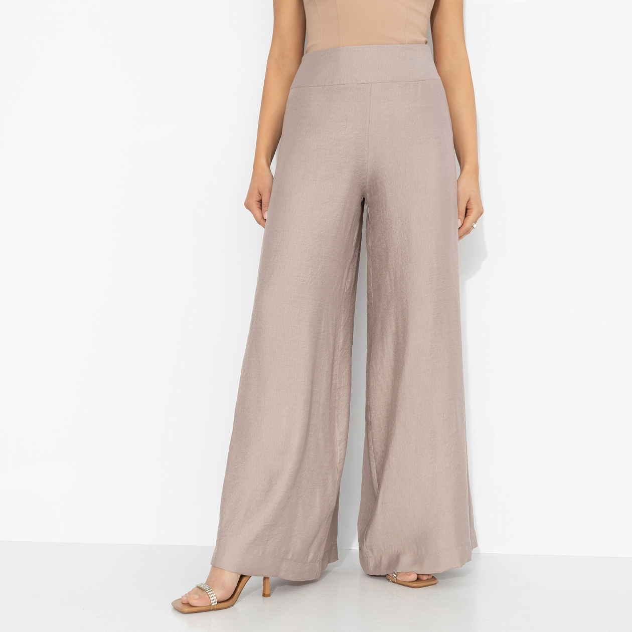 Брюки Красиво жить (серебристо-розовые). Состав: 75% вискоза, 25% нейлон