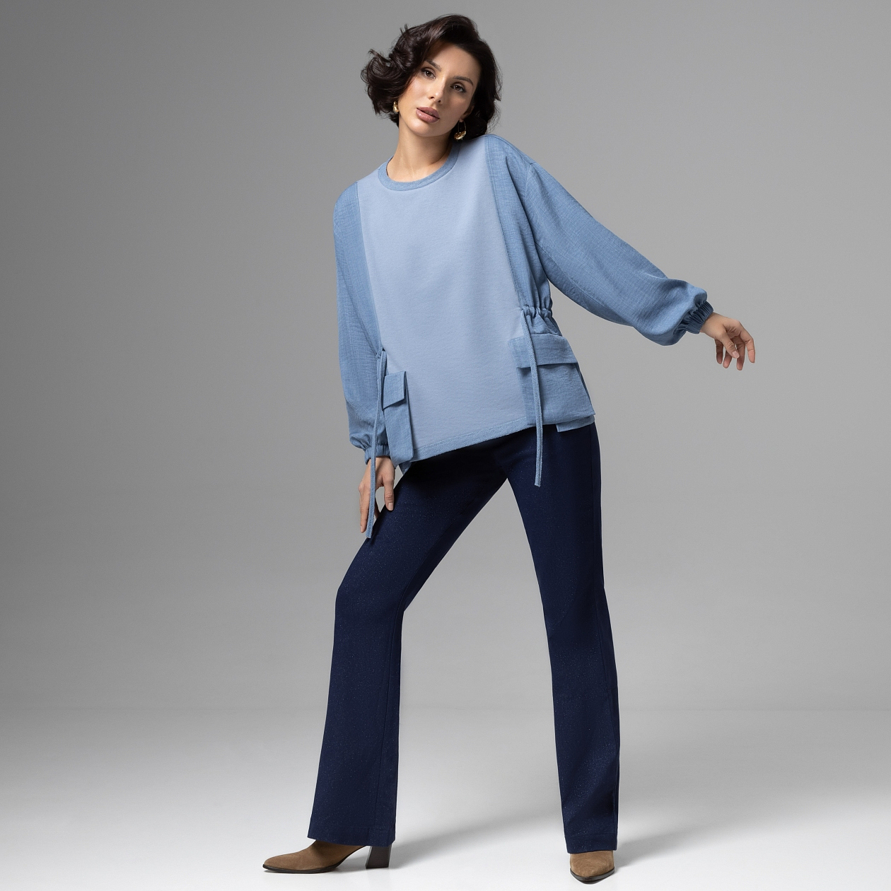 В котором удобно жить (голубой). Состав: 65% полиэстер, 30% вискоза, 5% спандекс