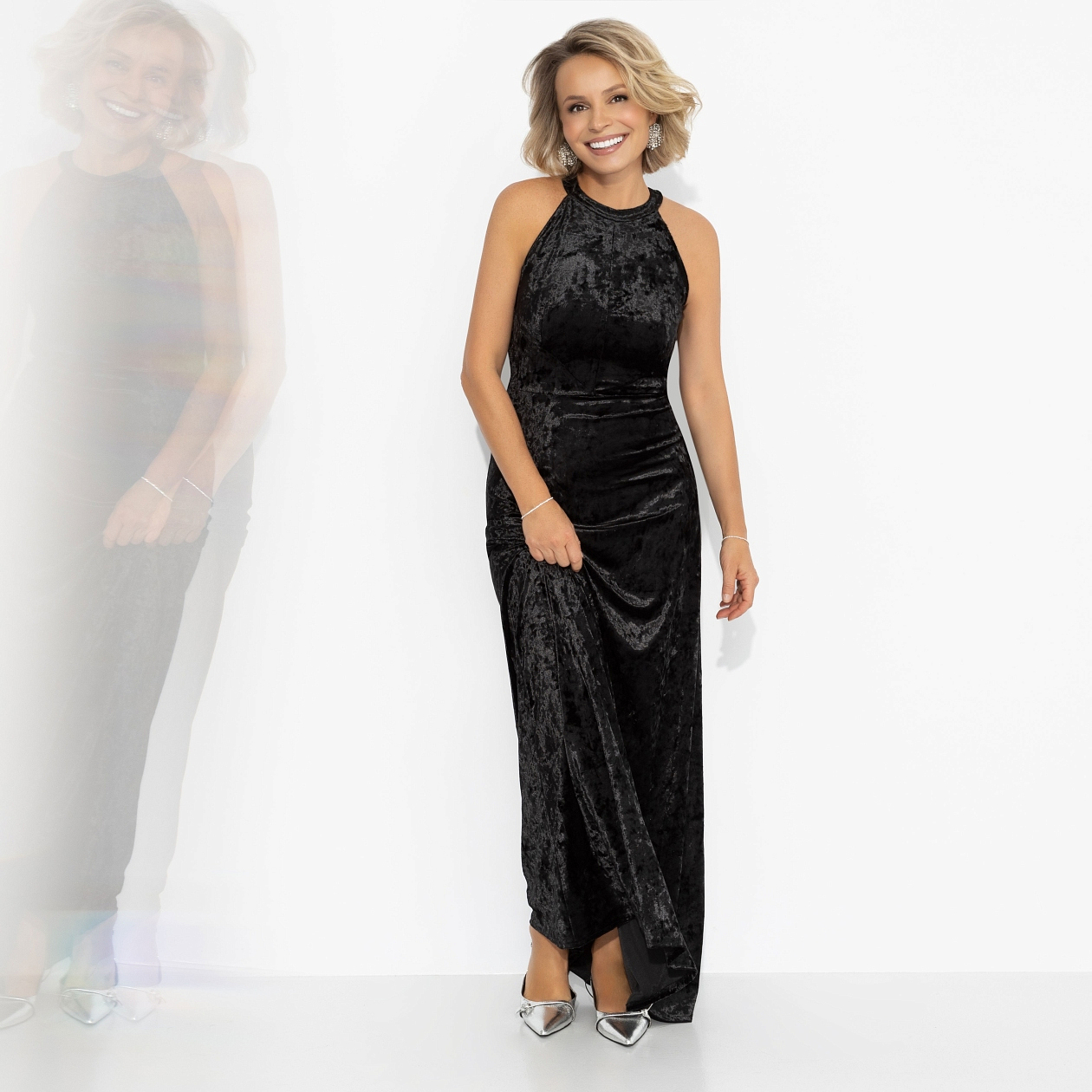 Платье Без границ (черное). Состав: 100% п/э