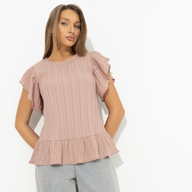 Блуза Потому что нужно! (коричневая) 