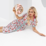 Платье Иду при параде. Состав: 68% вискоза, 29% полиэстер, 3% спандекс