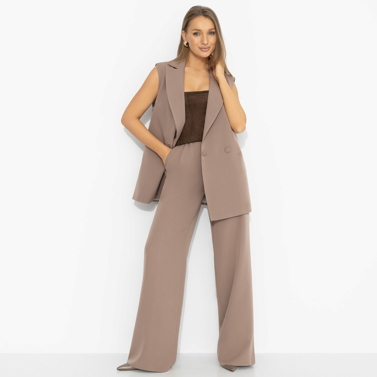 Брючный комплект Сценарий успеха (2 в 1). Состав: 95% полиэстер, 5% эластан