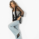 Для стильного образа (черный). Состав: 95% п/э, 5% стрейч