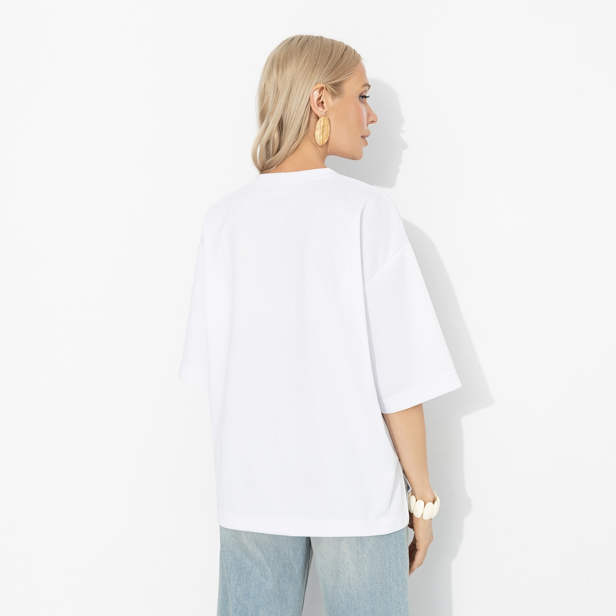 Футболка Мода-мания (с намёком). Состав: 65% п/э, 30% вискоза, 5% стрейч