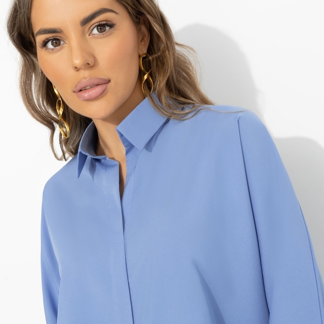 Блуза Твой личный тренд (голубая) 