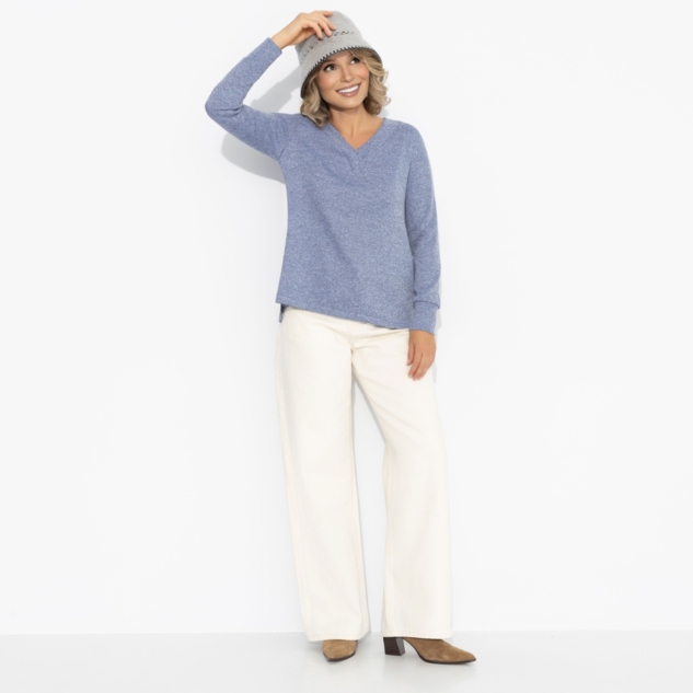 Лонгслив Мелодия цвета (голубой) 