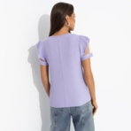 Футболка Высокая мода без усилий. Состав: 65% п/э, 30% вискоза, 5% спандекс