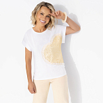 Футболка Яркий период. Состав: 65% п/э, 30% вискоза, 5% стрейч