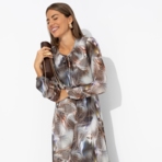 Платье Летящие мгновения (grey). Состав: 100% п/э