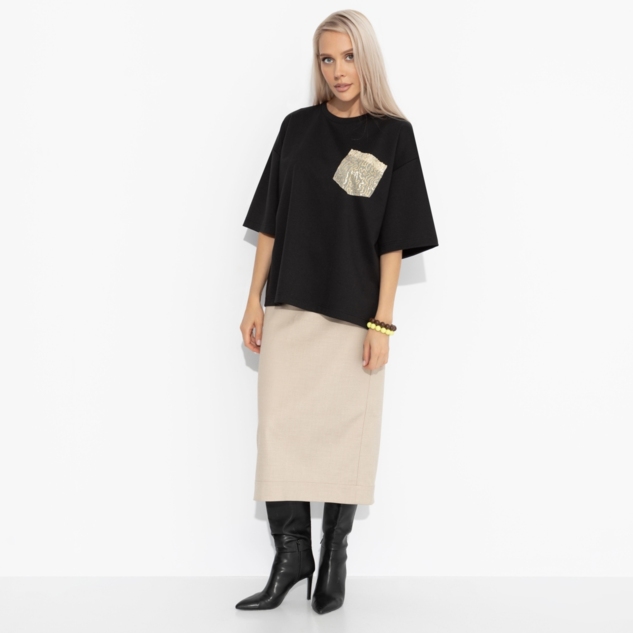 Футболка Красиво живу (чёрная) 