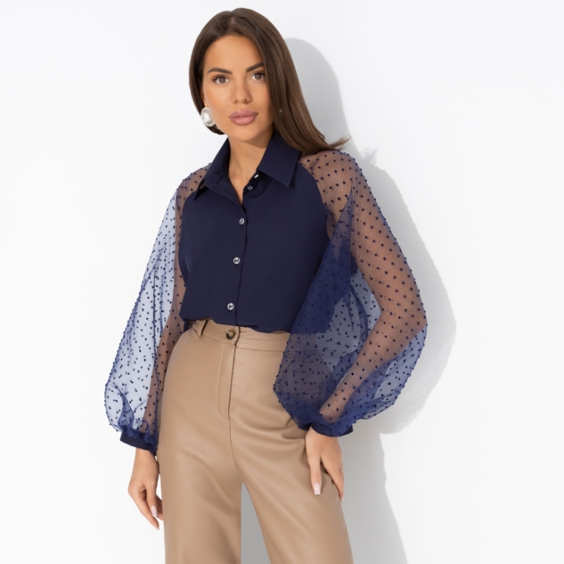 Блуза Теория красоты (синяя туманность) 