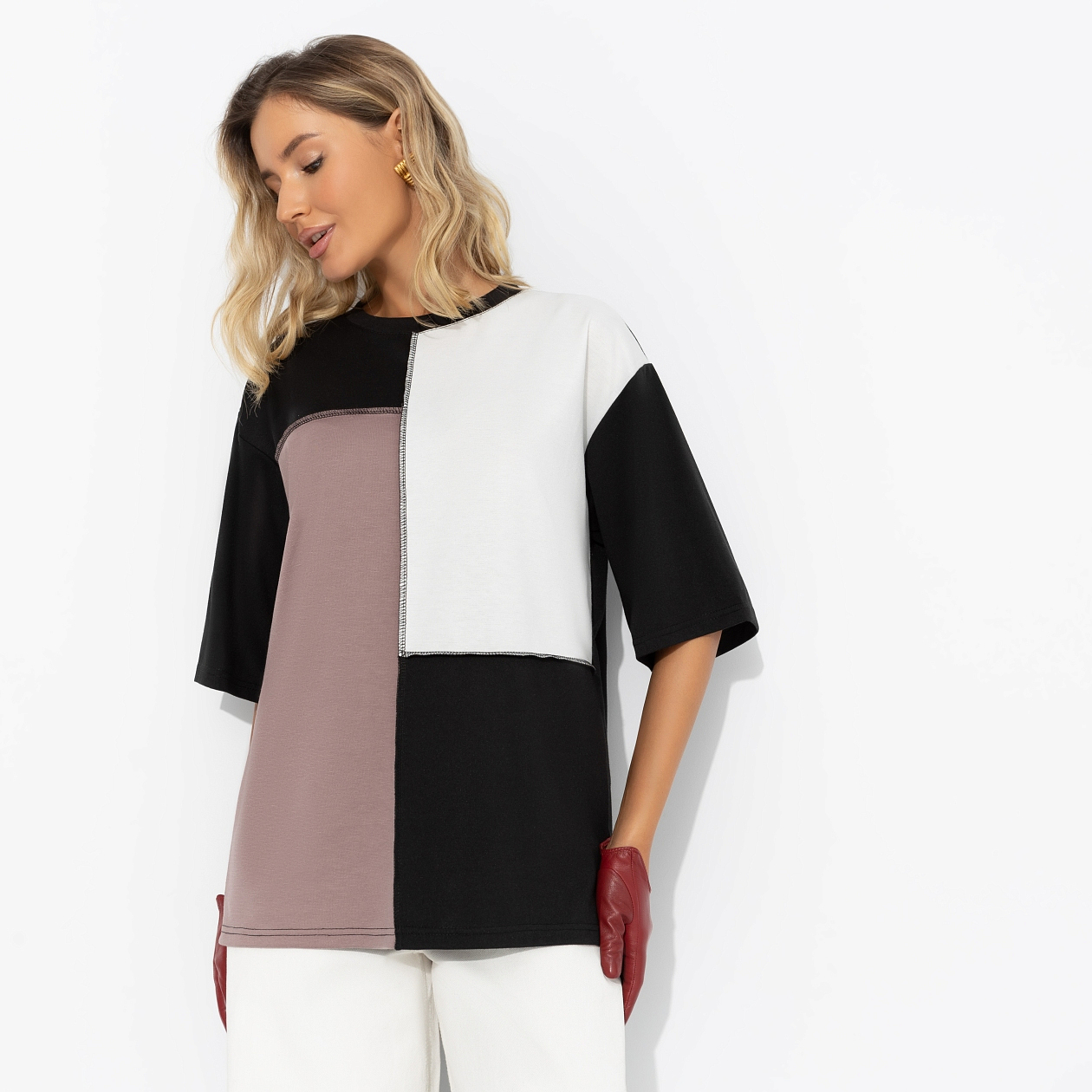 Футболка Идеальная гармония. Состав: 65% п/э, 30% вискоза, 5% стрейч