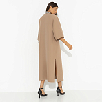 Платье Деловая леди (миндальный). Состав: 95% полиэстер, 5% эластан