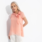 Блуза Невероятная красотка (персик). Состав: 100% п/э