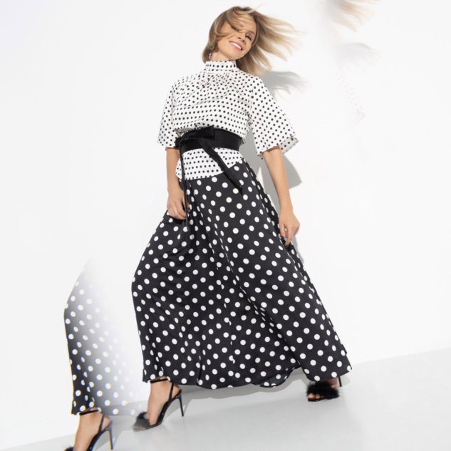 Комплект с юбкой Восторг очарования (леди, 2 в 1, с поясом) 